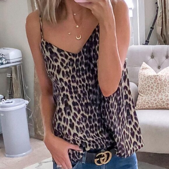 TOP CAMISOLE Leopard Print Cami - Picture 2 of 3